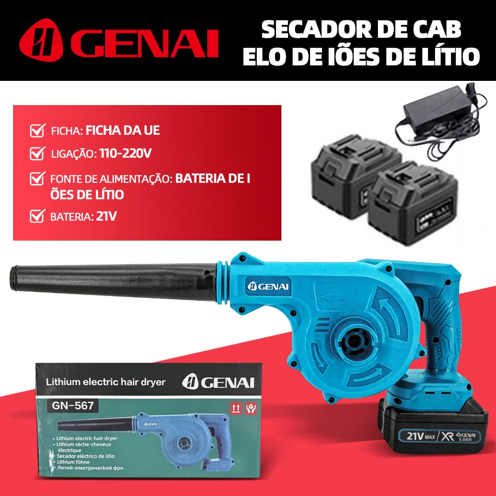 21V 2-in-1 Cordless Blower & Vacuum - 20000RPM, 5000mAh Battery, Brushless Motor for Home/PC/Car Cleaning