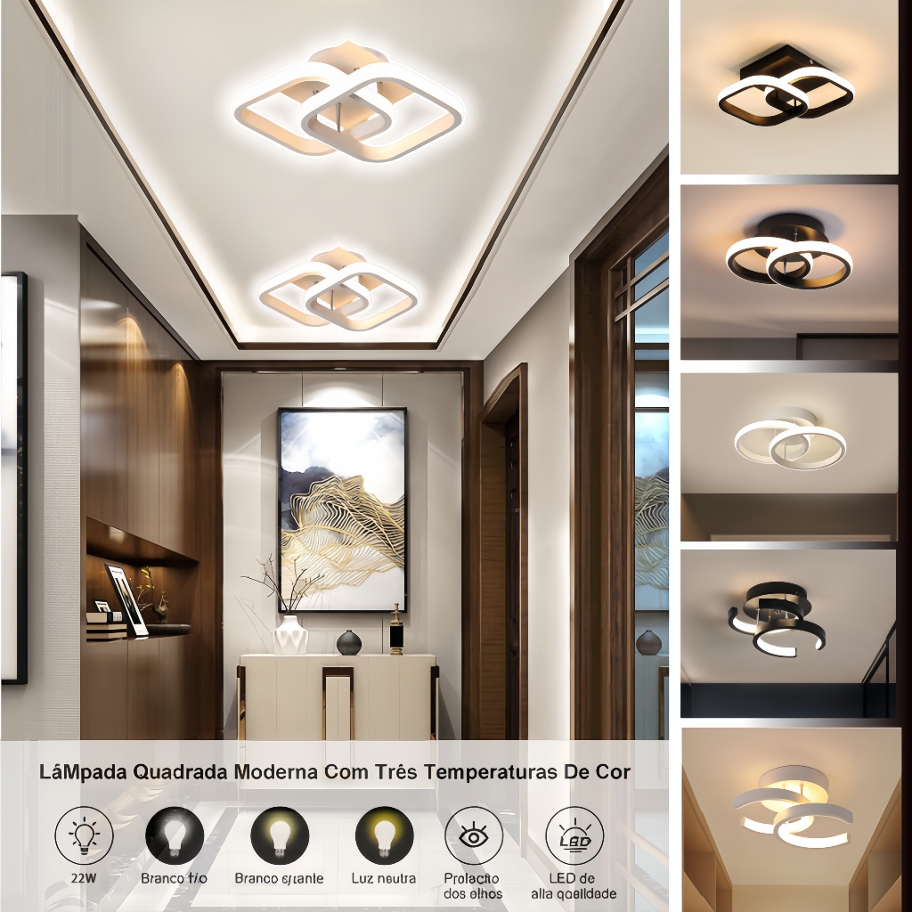 110V/220V Luminária De Teto Led Decoração Minimalista Moderno Pendente Lustre Plafon para Sala Quarto Ceiling Light