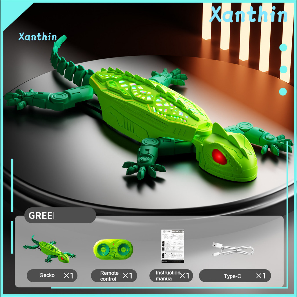Remote Control Gecko Toy Climbing – Light Tracking Rc Lizard Robot Wall Ceiling Simulation Chameleon for Kids