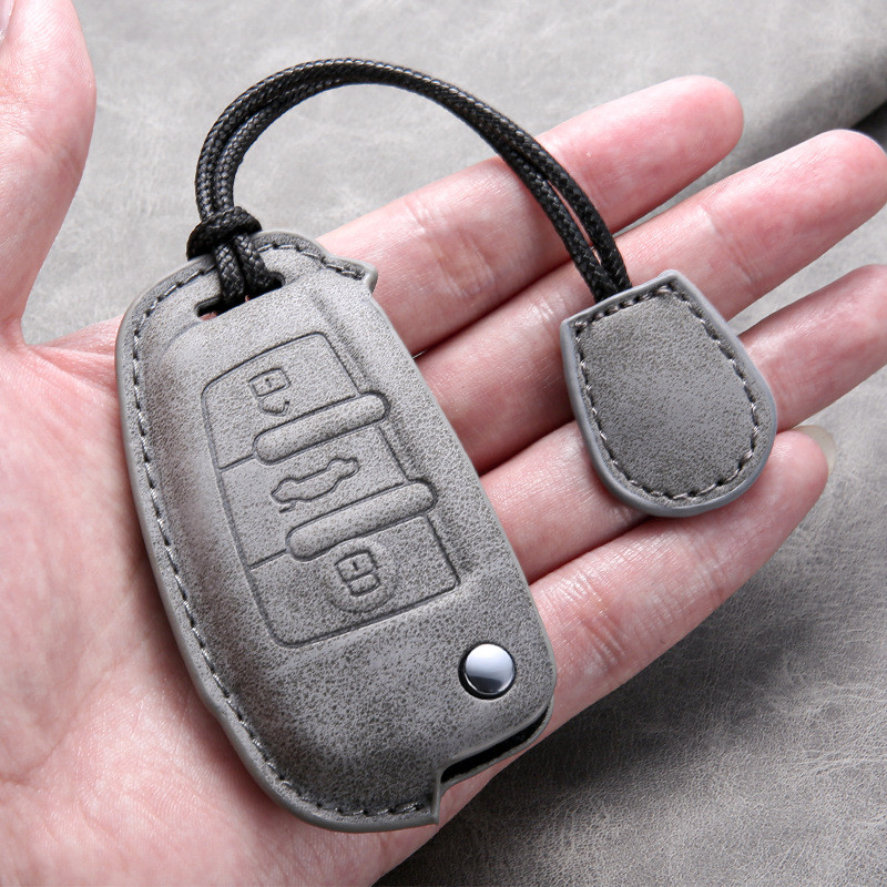 Applicable Audi Q3 Car key cover A3 Protective bag Q2L A1 Buckle S3 Q7 Shell A6L Folding key case for men and women
