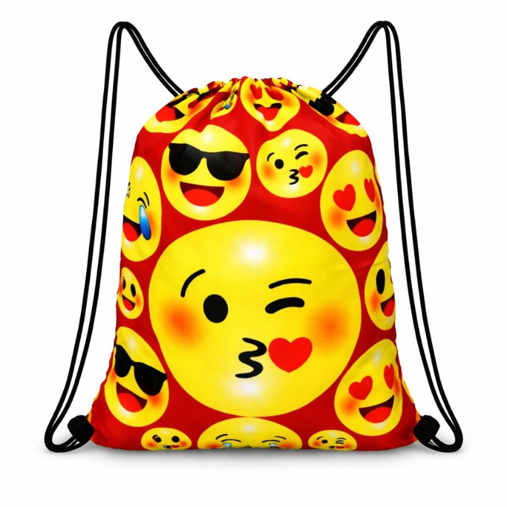 Mochila Sacola De Academia Gym Esportiva Emoji