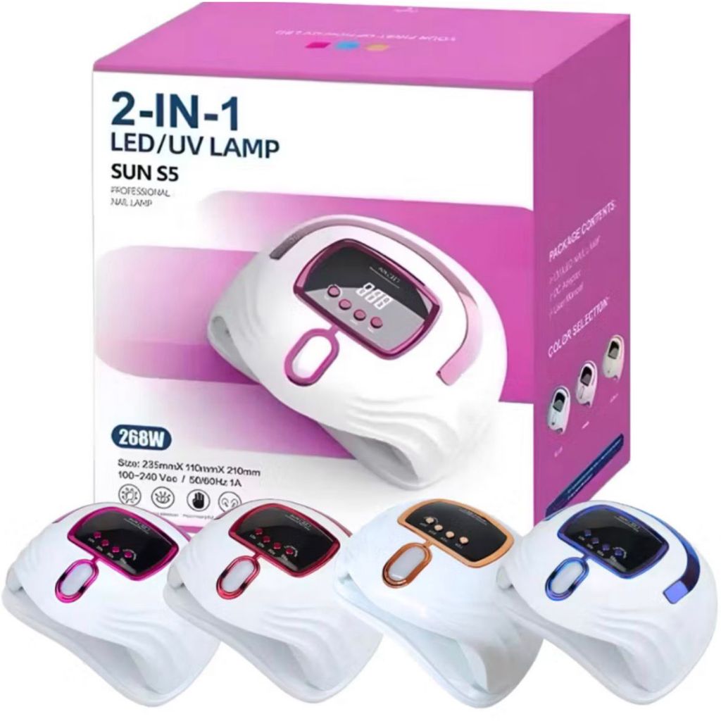 Cabine LED UV sioux S5 Digital 57 Leds 268w Unha Gel Acrigel Secagem Rápida