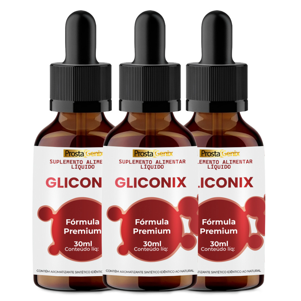 Gliconix Original - 3 Frascos Preço De Fábrica