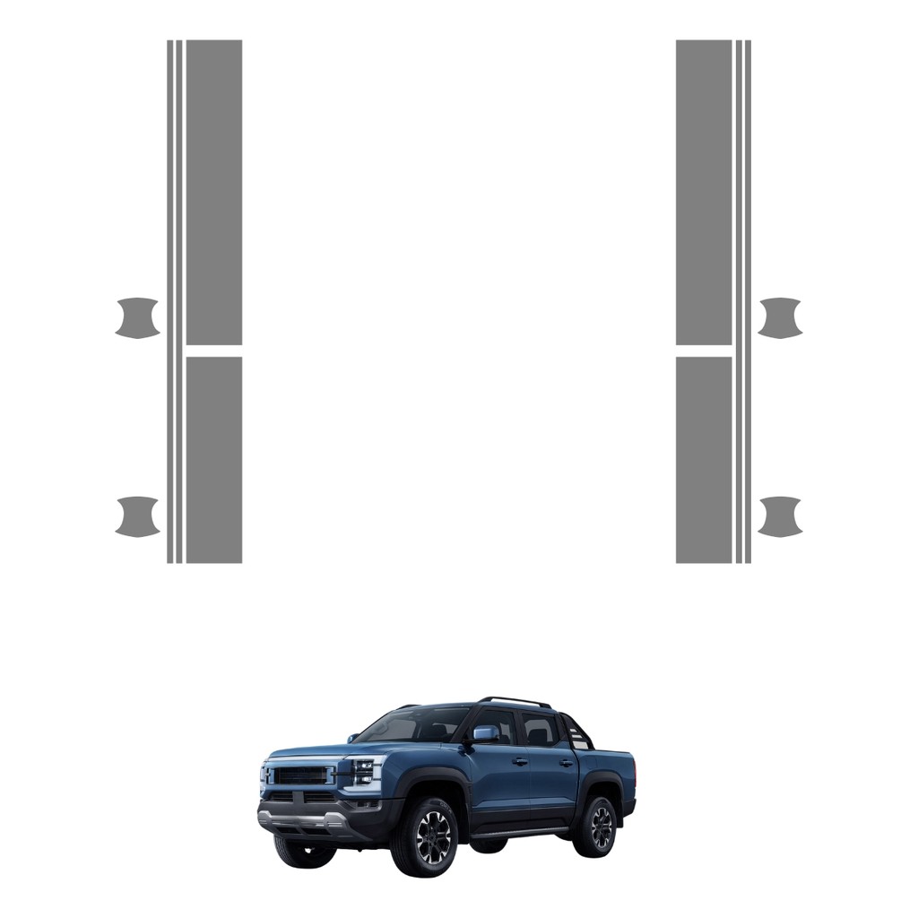 Película PPF Proteção Kit Portas BYD Shark 2024 2025 2026 Soleiras Conchas Transparente TPU Anti Risco