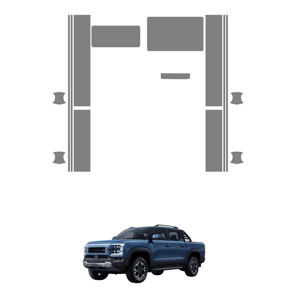 Película PPF Proteção Kit Interior Exterior BYD Shark 2024 2025 2026 Transparente TPU Anti Risco