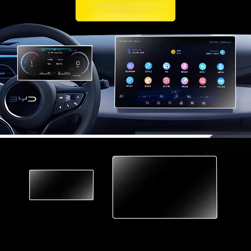 Película Anti-Reflexo BYD Dolphin Mini/King/Song Pro/Song Plus/Shark Proteção Total Tela