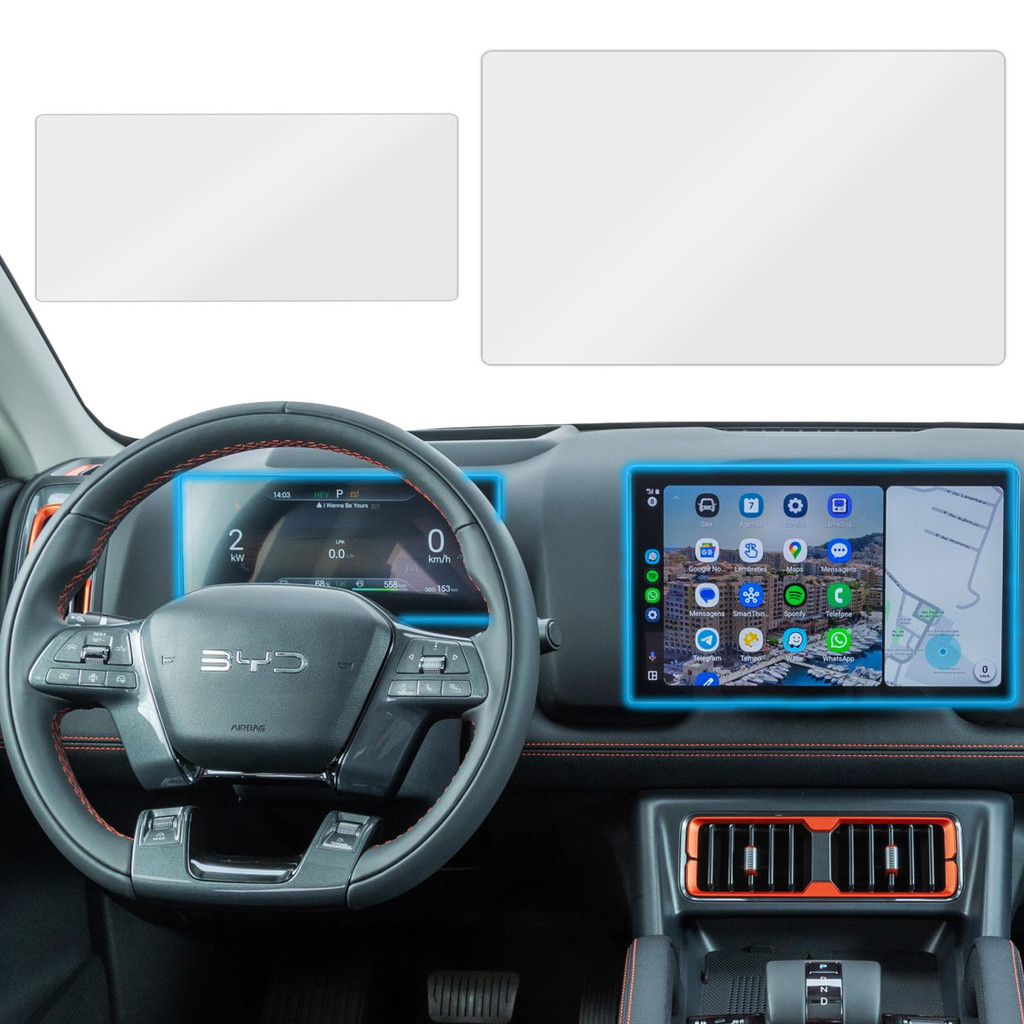 Kit Adesivos Ppf Premium Para Byd Shark 2025 Película Fosca