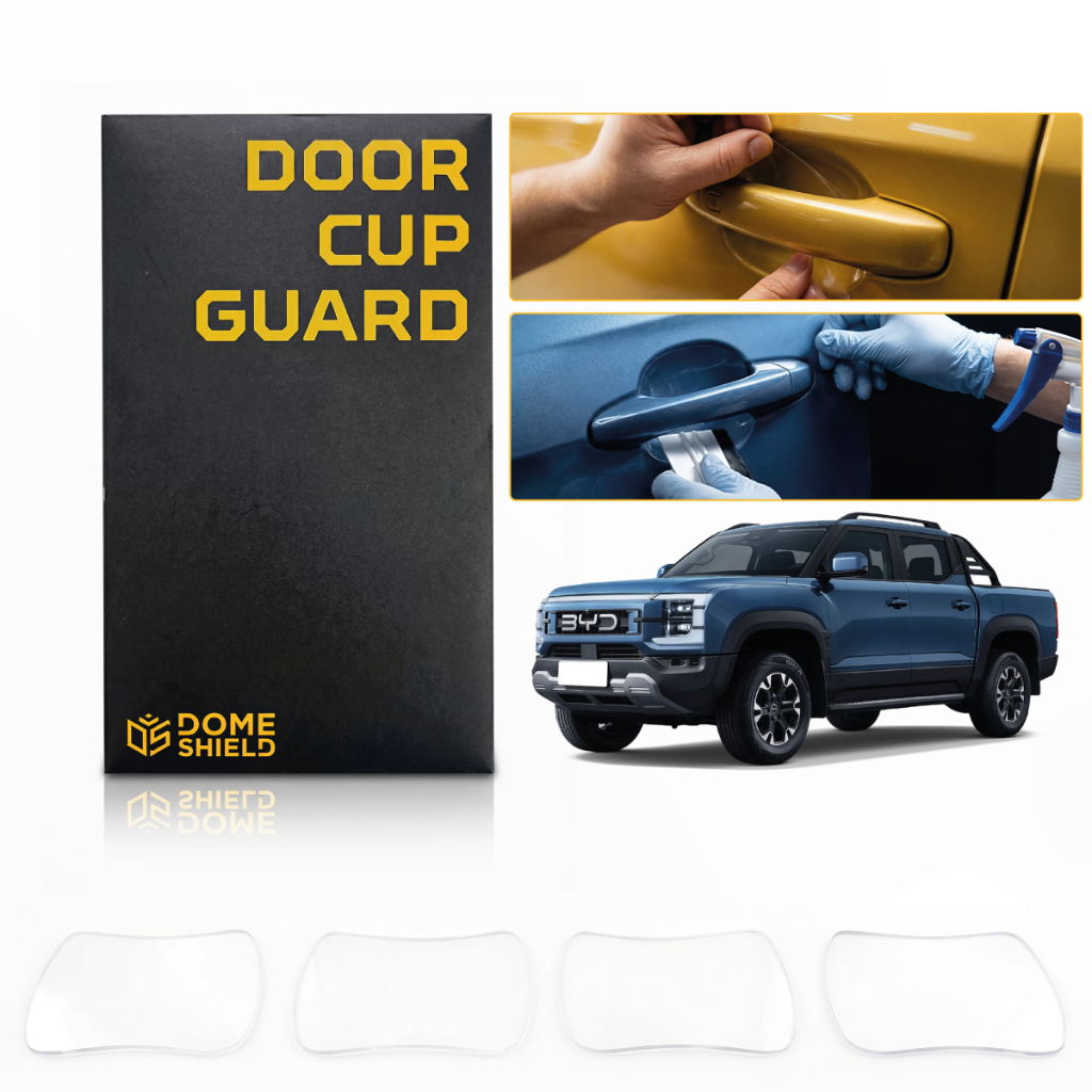 BYD Shark - Adesivo Película PPF Porta Copa Maçaneta Protetor Premium Transparente Carro
