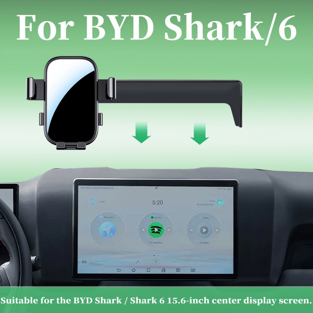 Especialmente projetados para suportes de telefone móvel BYD-shark/6, adequados para modelos de tela de controle central