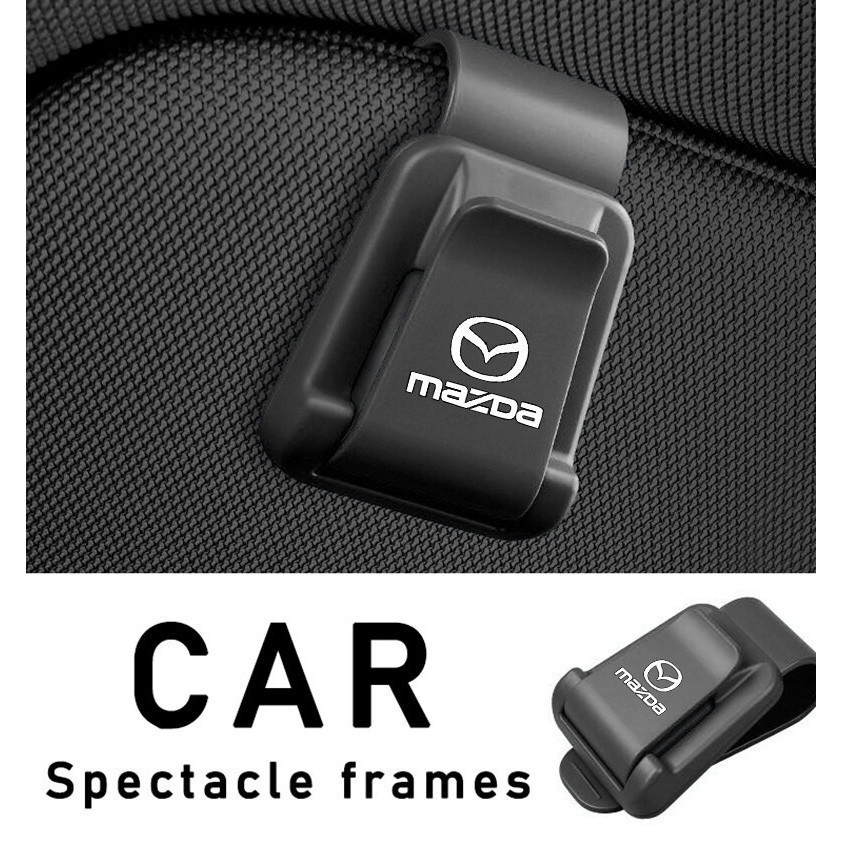 Car Sunglasses Holder Auto Glasses Clip For Visor Convenient Eyewear Organizer For Mazda 2 3 6 323 CX3 CX5 CX8 CX30 BT50