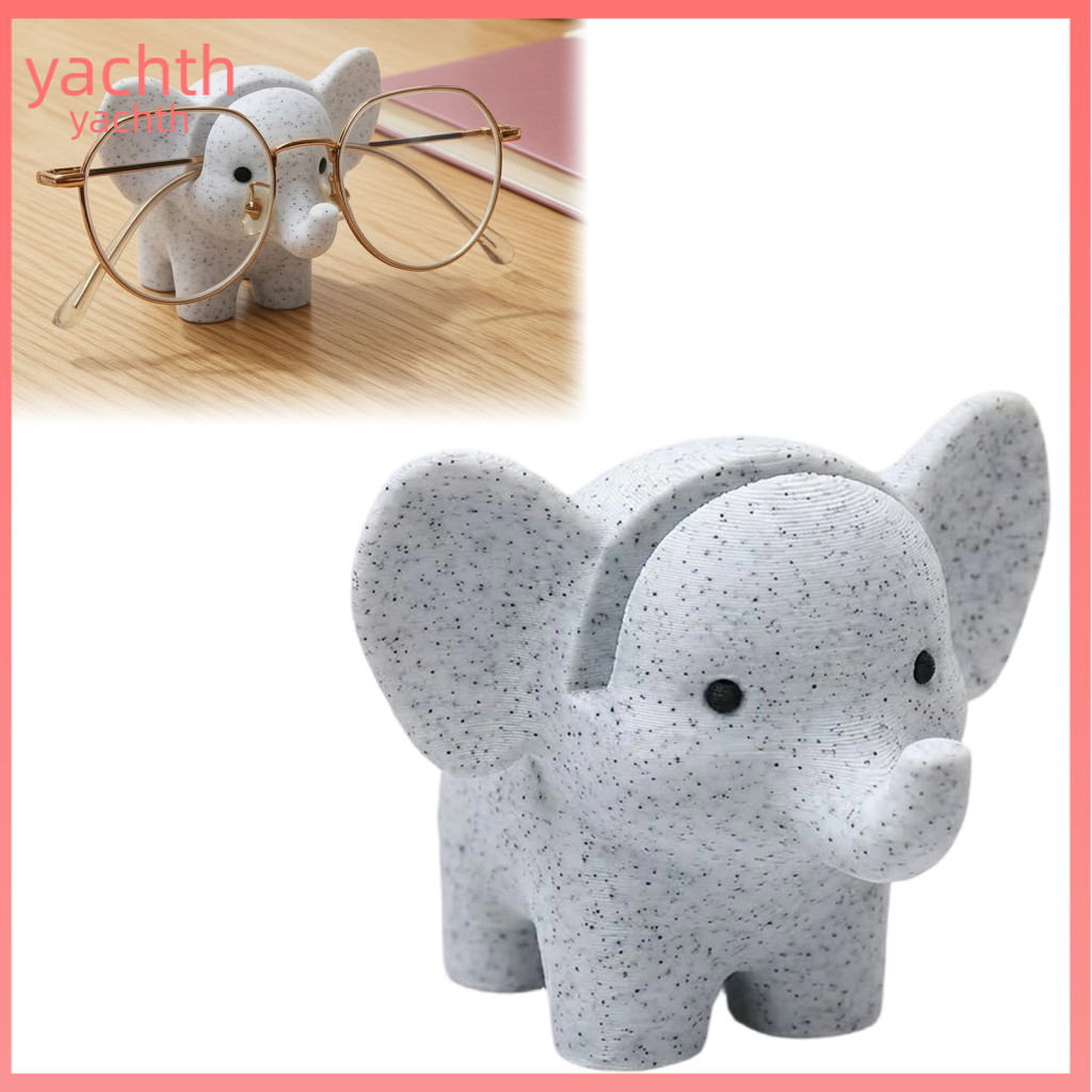 Cute Spectacle Holder Eyeglass Stand 3d Printed Elephant – Sunglasses Glasses Storage Rack Desktop Organizer for Home