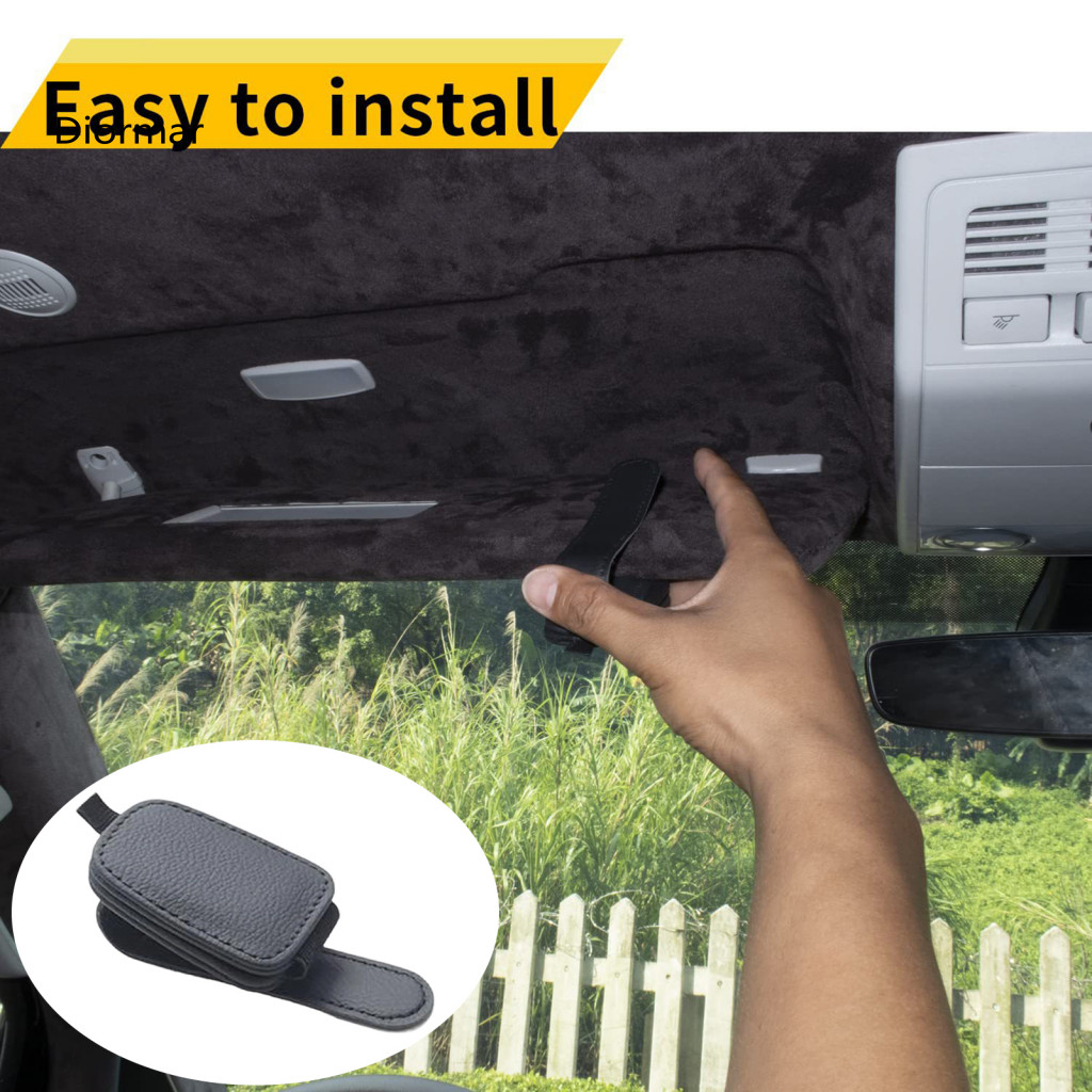 Magnetic Sunglasses Holder One-hand Car Glasses Mount Universal Sun Visor Clip – Multi-functional Eyeglasses Card Bill