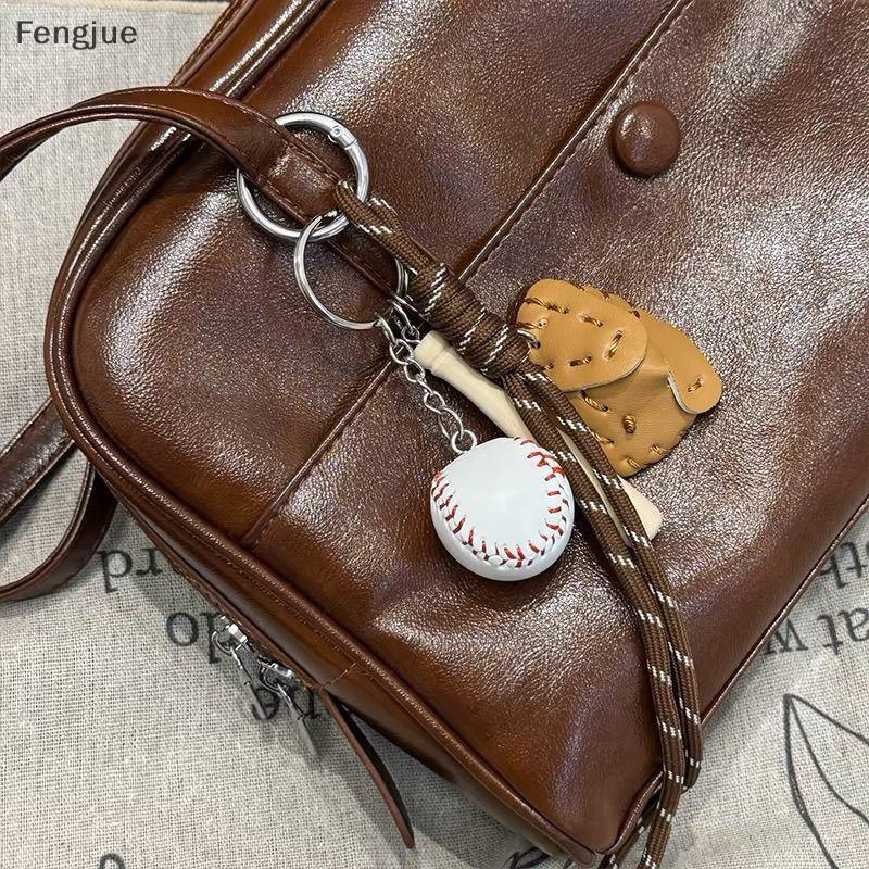 Fengjue Mini Luva De Beisebol De Madeira Morcego Chaveiro Saco Feminino Acessórios Carro Esportivo Presente Para Homem M