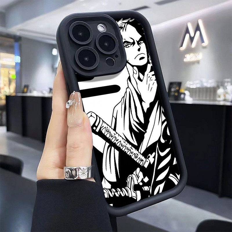 One Piece Zoro Caso De Telefone Para Redmi poco x7 x6 F6 x5 pro 12 13 14 Nota 14 13 9 12 4G/5G silicone Anti-impacto