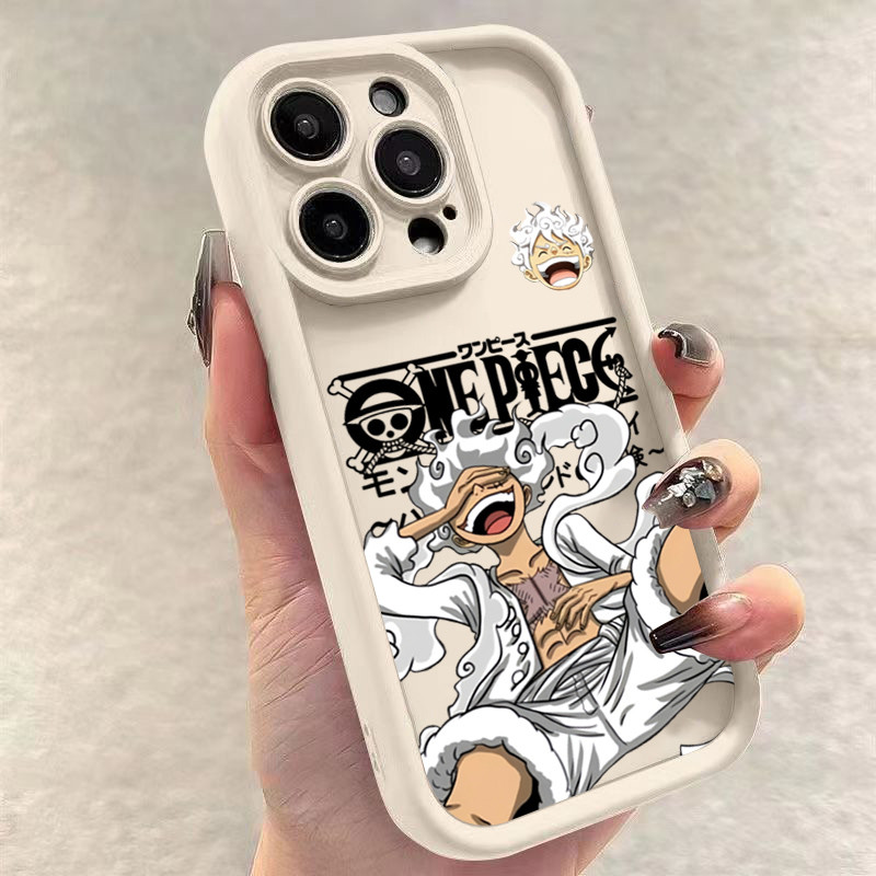 Capa De Telefone Para Samsung A55 A15 A35 A25 A24 A05S A05 A54 A34 A14 A33 A53 A52 A52S A32 A23 A51 Cartoon One Piece Anime Silicone Macia À Prova De Choque