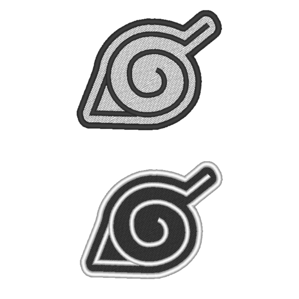 Patch Bordado Aldeia da Folha Naruto Konoha Termocolante Aplique Para Jaqueta Mochila Camiseta Anime Pronta Entrega