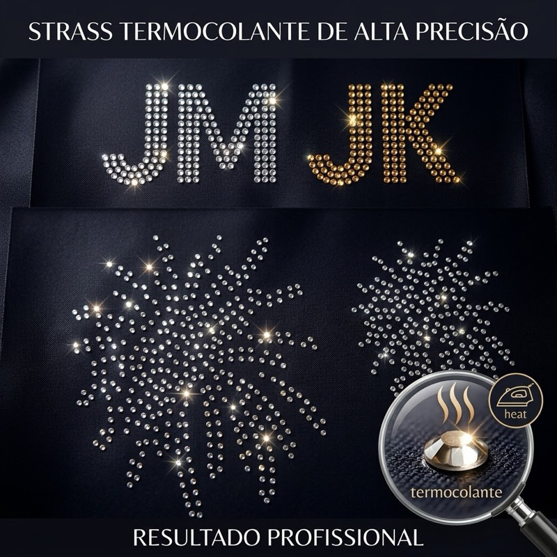 2 Apliques BTS JM/JK+EXPLOSÃO Termocolantes para Roupas - JAQUETAS E CAMISETAS
