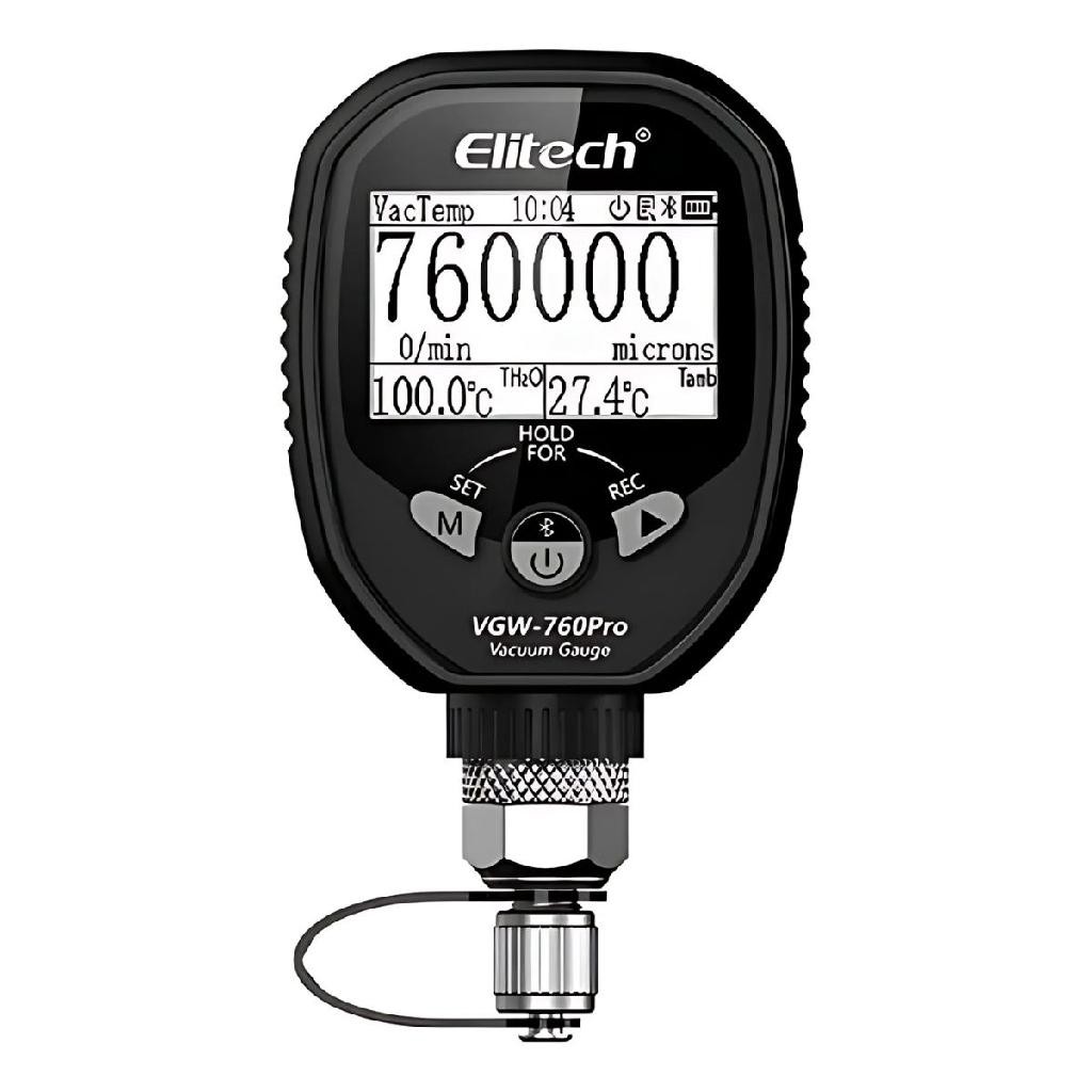 Vacuômetro Digital Elitech 19.000 Microns Vgw-760 Bluetooth