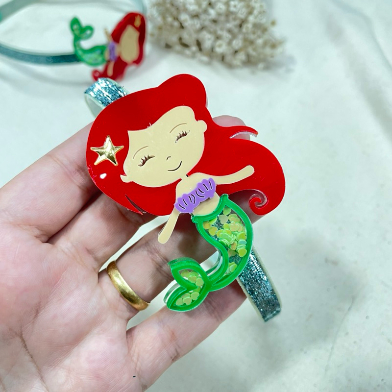 Tiara Ariel Sereia Infantil Luxo | Acessório Cabelo Menina | Festa Escola | Arco Ariel Sereia Envio Rápido