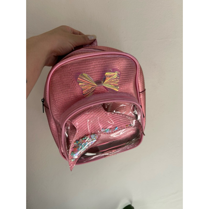 Mochila Infantil Rosa emilly vick ,stitch Menina Criança Bolsa Feminina Escola Escolar Passeio
