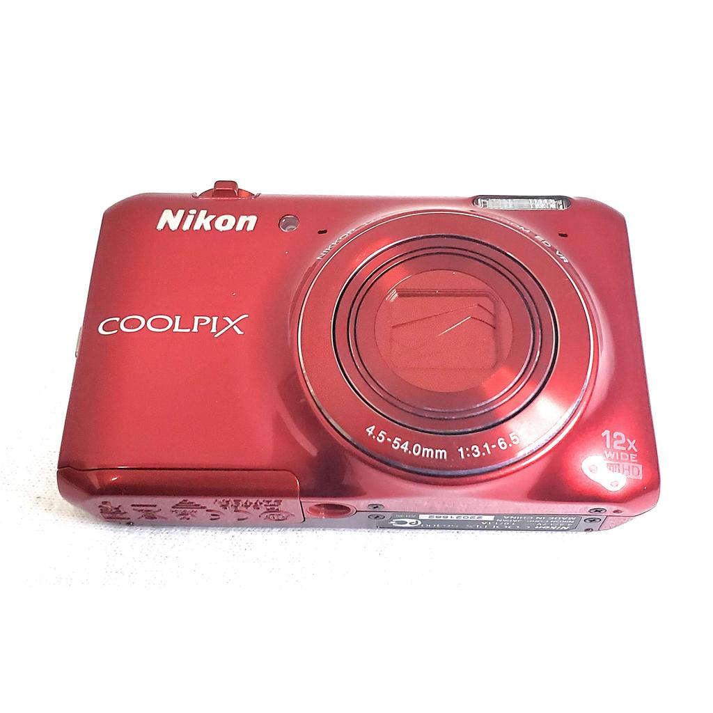[used] Nikon digital camera COOLPIX S6400 touch-panel LCD optical 12x zoom Glossy Red S6400RD