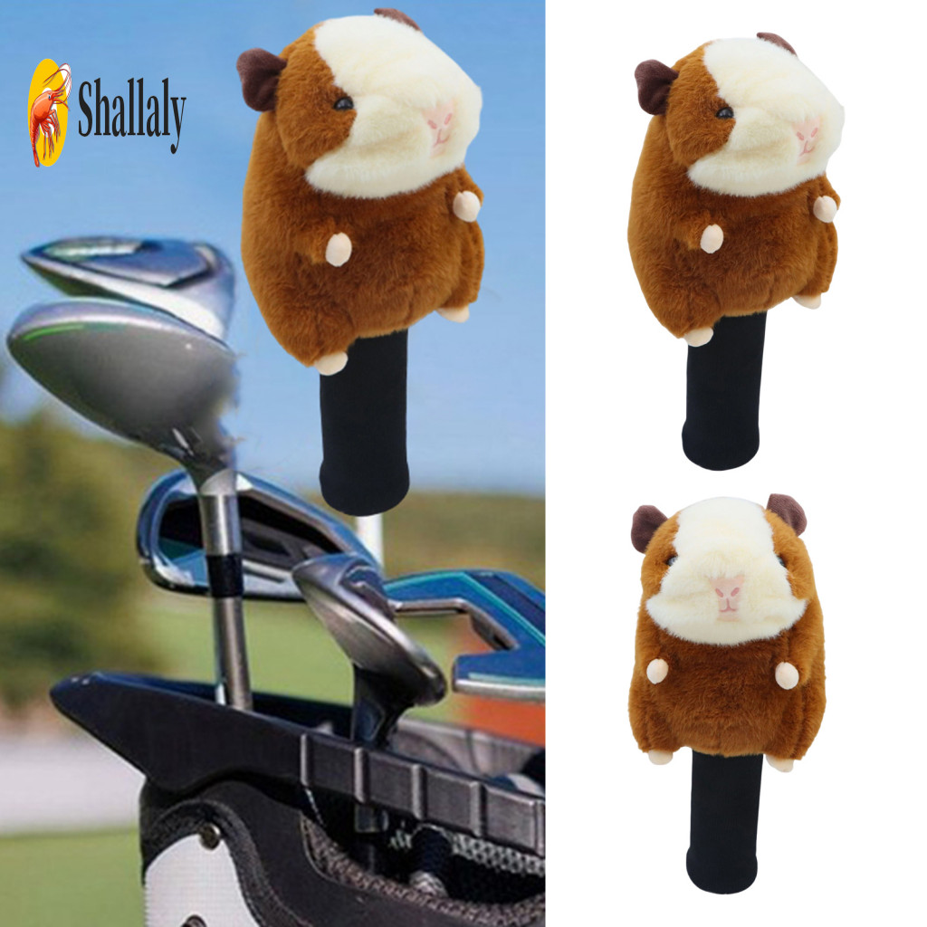 Golf Club Head Cover Universal Headcover Guinea Pig Plush Animal Driver Wood Protector Cute Accessories Gift for Men Wom