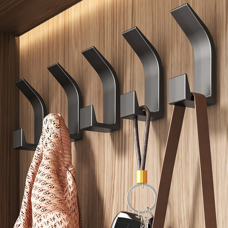 5 Pcs/set Punch Free Plastic Hook Wall Mounted Bedroom Cozinha Roupa Multifuncional Toalhas Chaves De Armazenamento Ganc