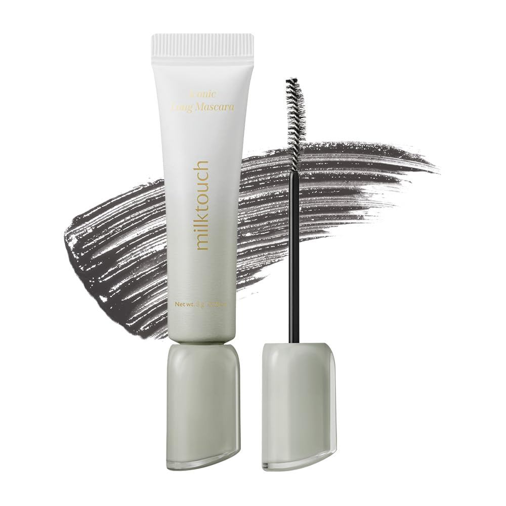 Milk Touch Iconic Long Mascara (Dark Taupe) Waterproof Curl Keep with FibersDirect from Japan