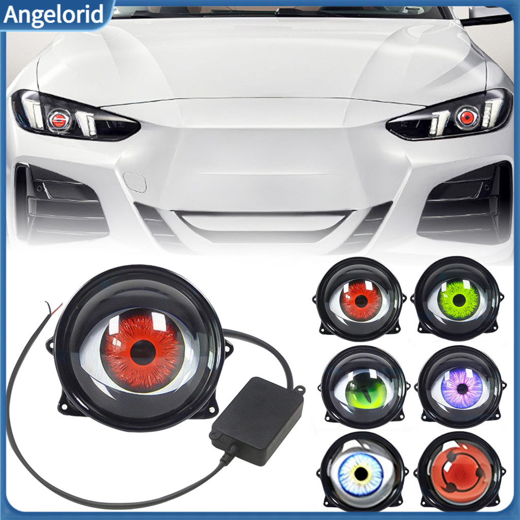 Led Devil Eyes for Car Dynamic Demon Eye Projector 3-inch Headlights with Remote Control 6-mode Adjustable Color Fog Lam