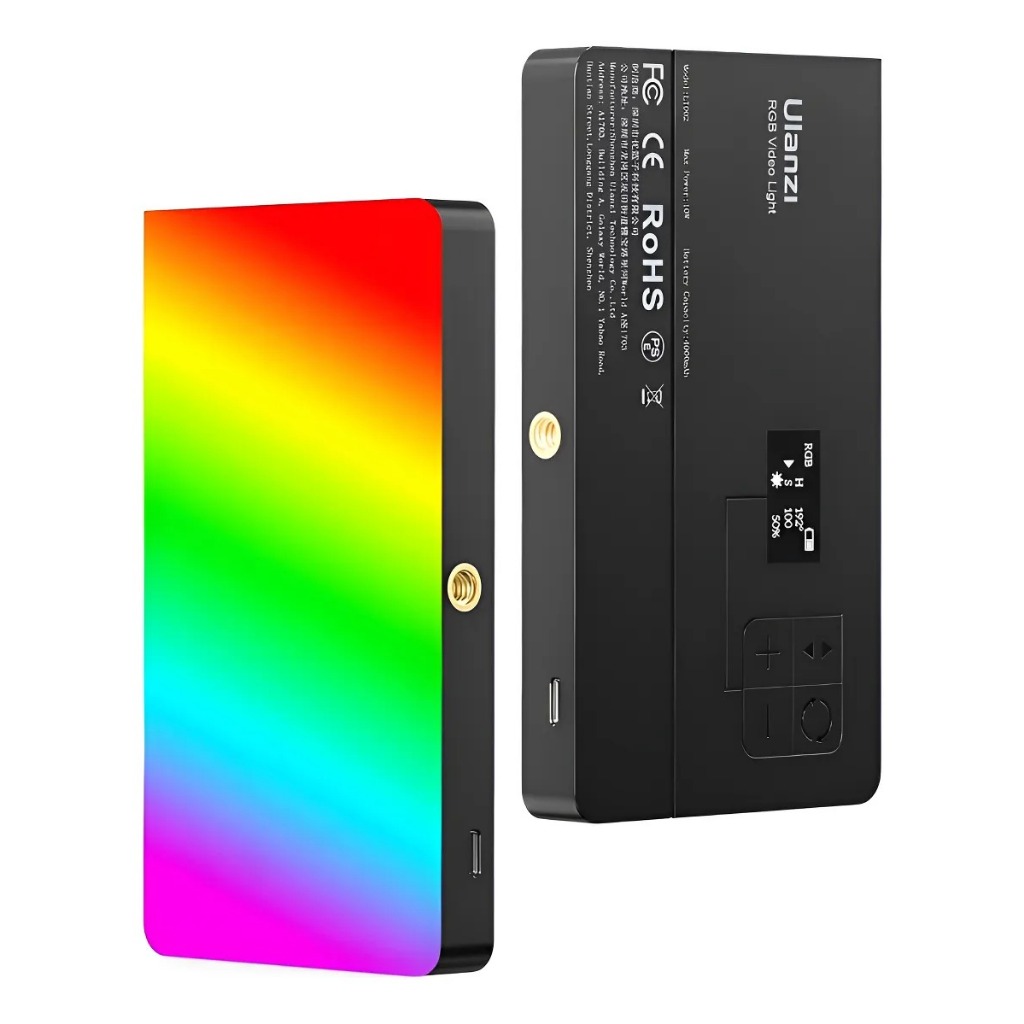 Luz De Led Rgb Ulanzi Lt002 P/estúdio Fotográfico Preto