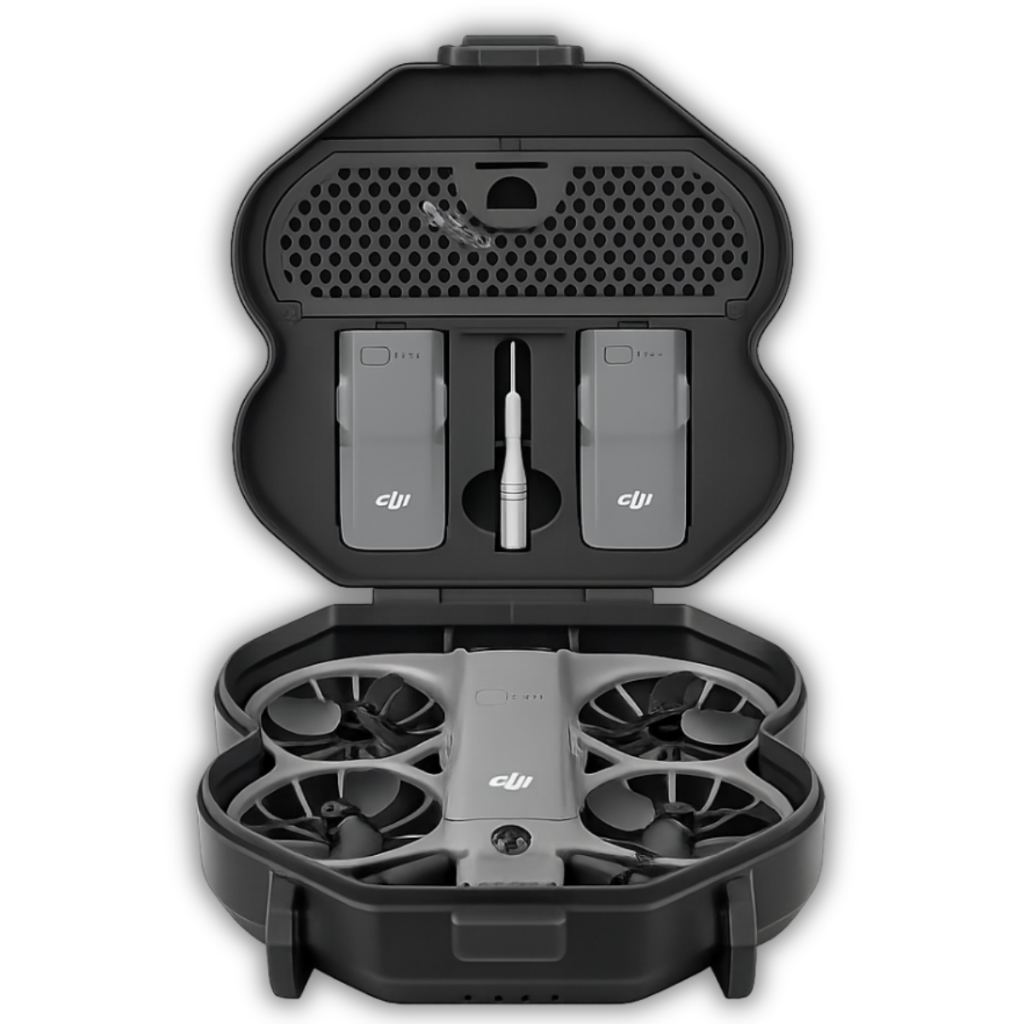 Case Estojo Rígido Proteção Drone Dji Neo 2 Para 2 Baterias