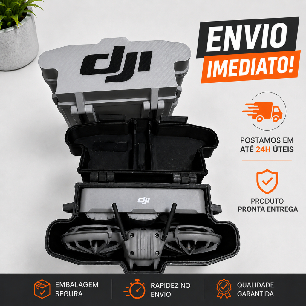 Case Rígida DJI Neo 2 | Estojo Organizador Anti-Impacto para o Drone e Baterias