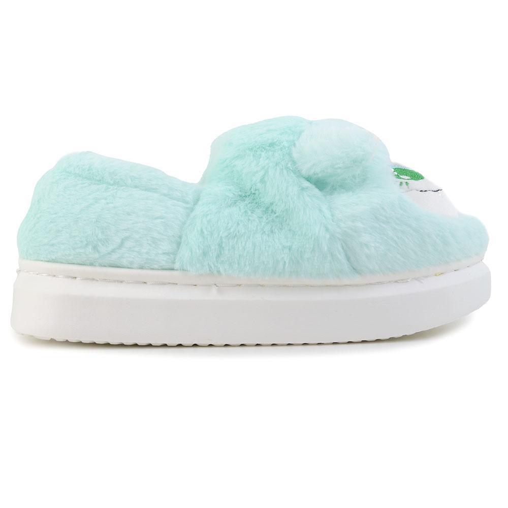 Pantufa Infantil Meninas Europa Labubu Verde Claro - 8033