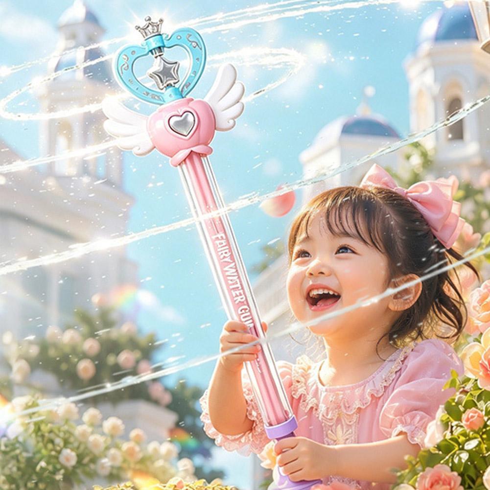 Brinquedo De Água Com Varinha Mágica Pull-back-Em Spray Vários Bicos Para Crianças , Diversão De Respingos De Piscina De
