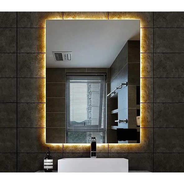 Espelho Led Sem Fio Luz quente, Espelho com Luz Com Led, A Bateria Decoração Luxo Decorativo Lindo