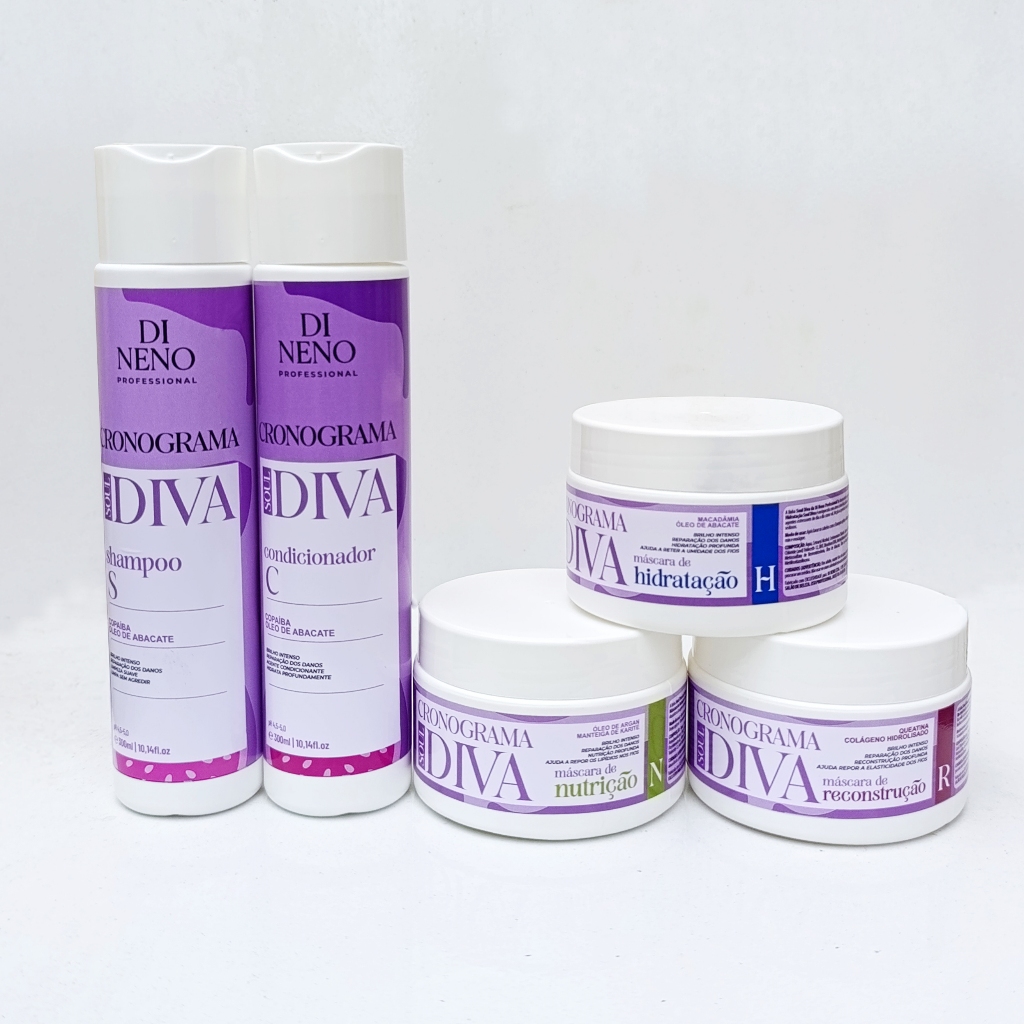 Kit Cronograma Capilar 5 Passos Soul Diva – Di Neno Professional