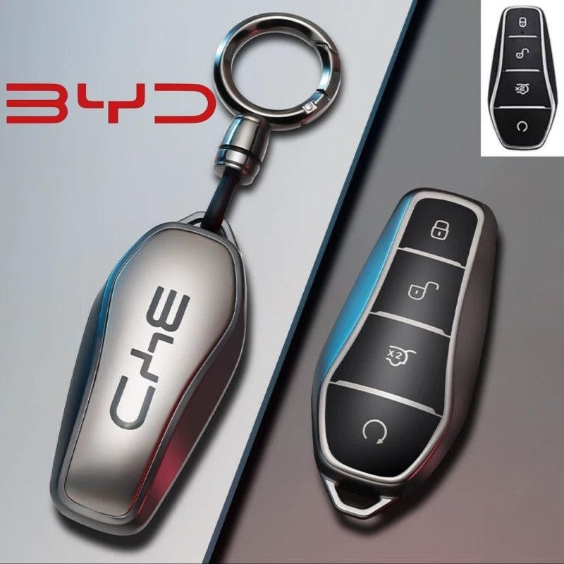 Capa de TPU para Chave Remota de Carro para BYD Atto 3 Dolphin Seal FEK8 A8P4 QNDB