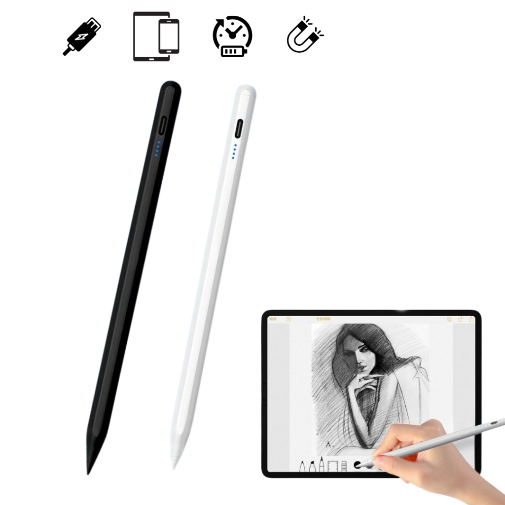 Caneta Touch Screen Ponta Fina Desenho iPad iPhone Android  Universal Design Graficoão