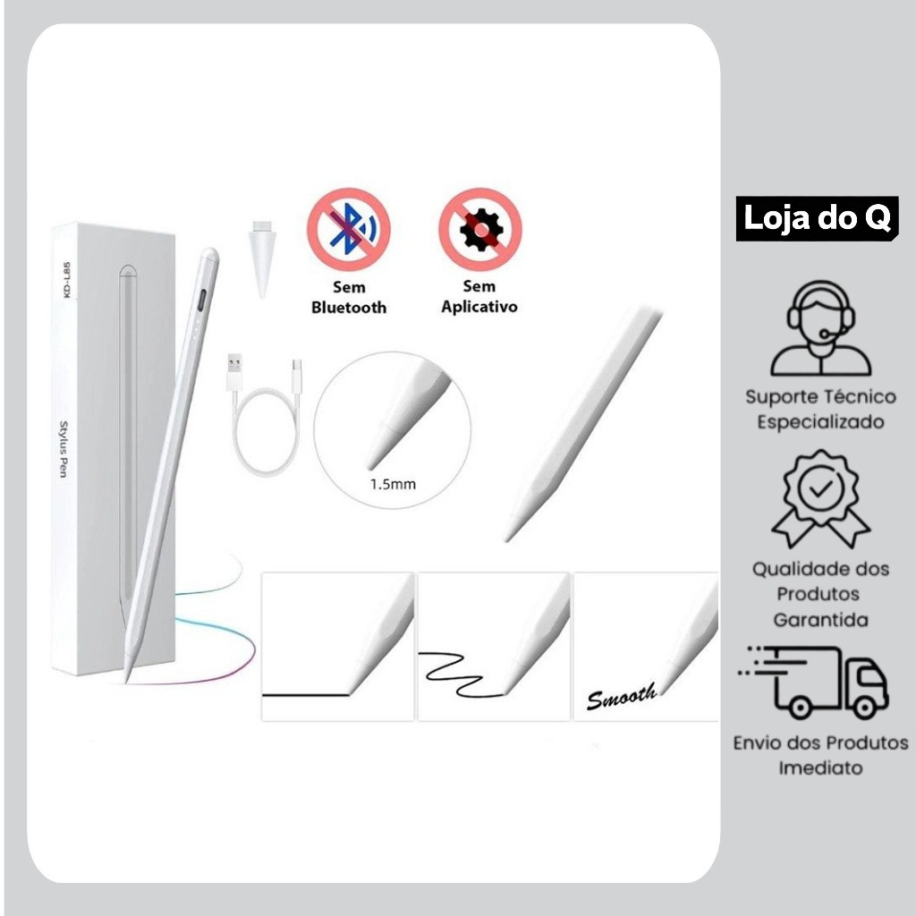 Adequado para Android, iOS, Windows Touch Universal Stylus, adequado para canetas iPad, adequado para lápis Tablet PC.