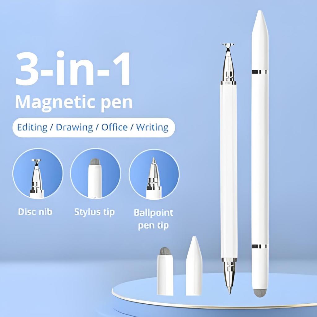 3 EM 1 Caneta Touch Screen Ponta Fina Desenho IPad IPhone Android Alta Universal Design Grafico-K1