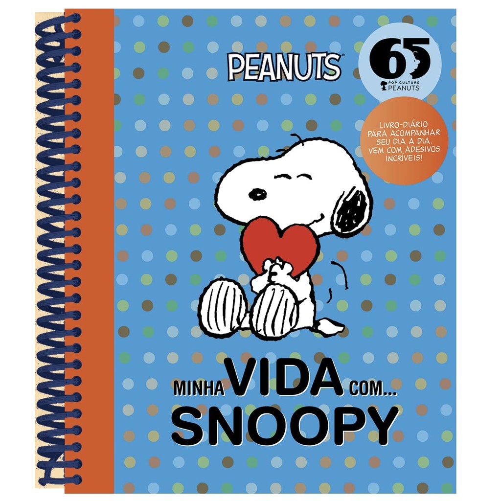 Livro Minha vida com... Snoopy - com adesivos