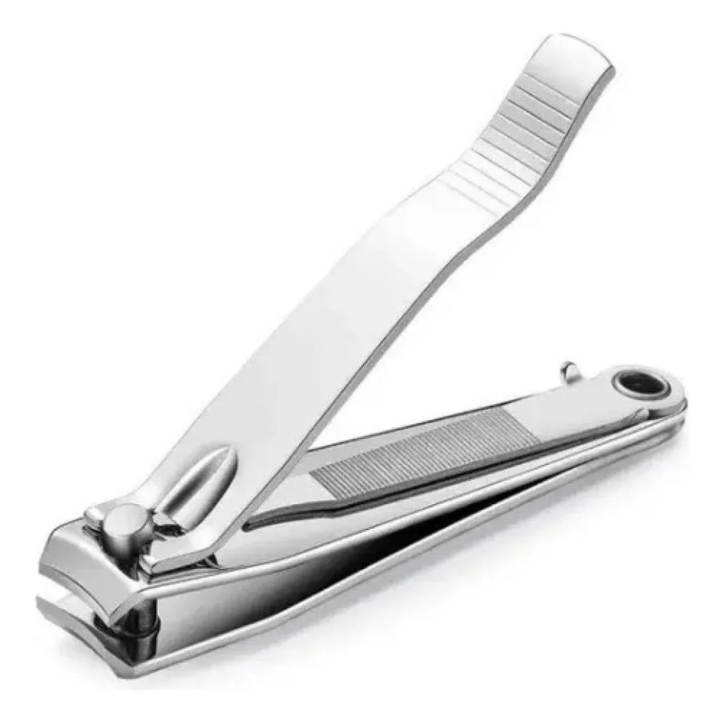 Cortador Alicate De Unha Grande Com Lixa Profissional Inox