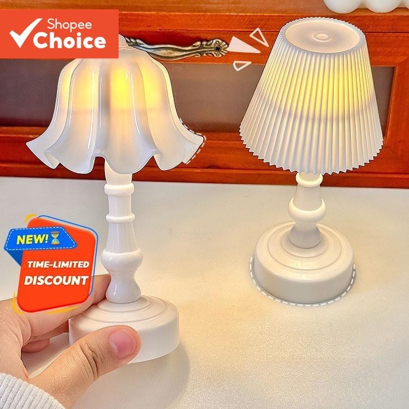 Luz Noturna Criativa Retrô Estilo Europeu LED Pequena Lâmpada De Mesa Cabeceira Atmosfera Decoração E Ornamentos