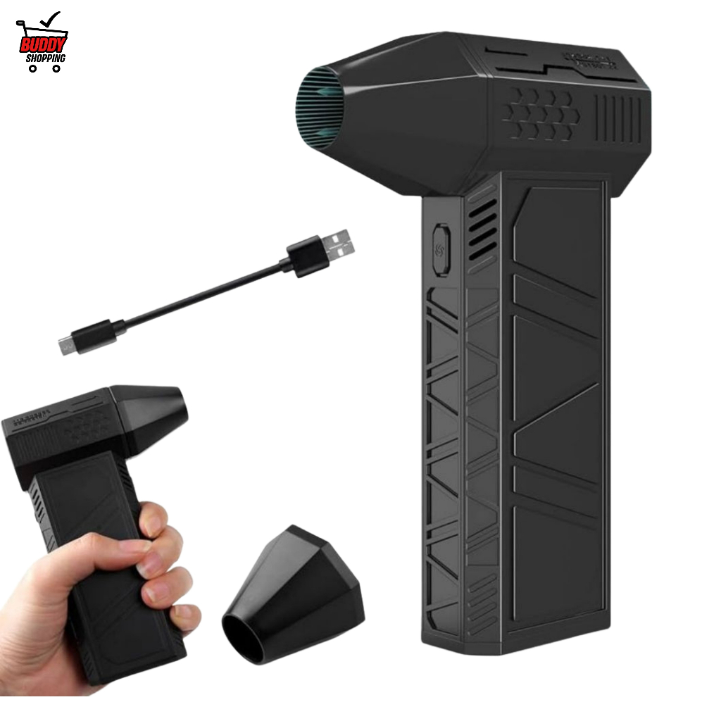 Mini Soprador Turbo Ar Comprimido Elétrico Sem Fio Potente Limpeza De PC Carro 3 Velocidades LWJ-281