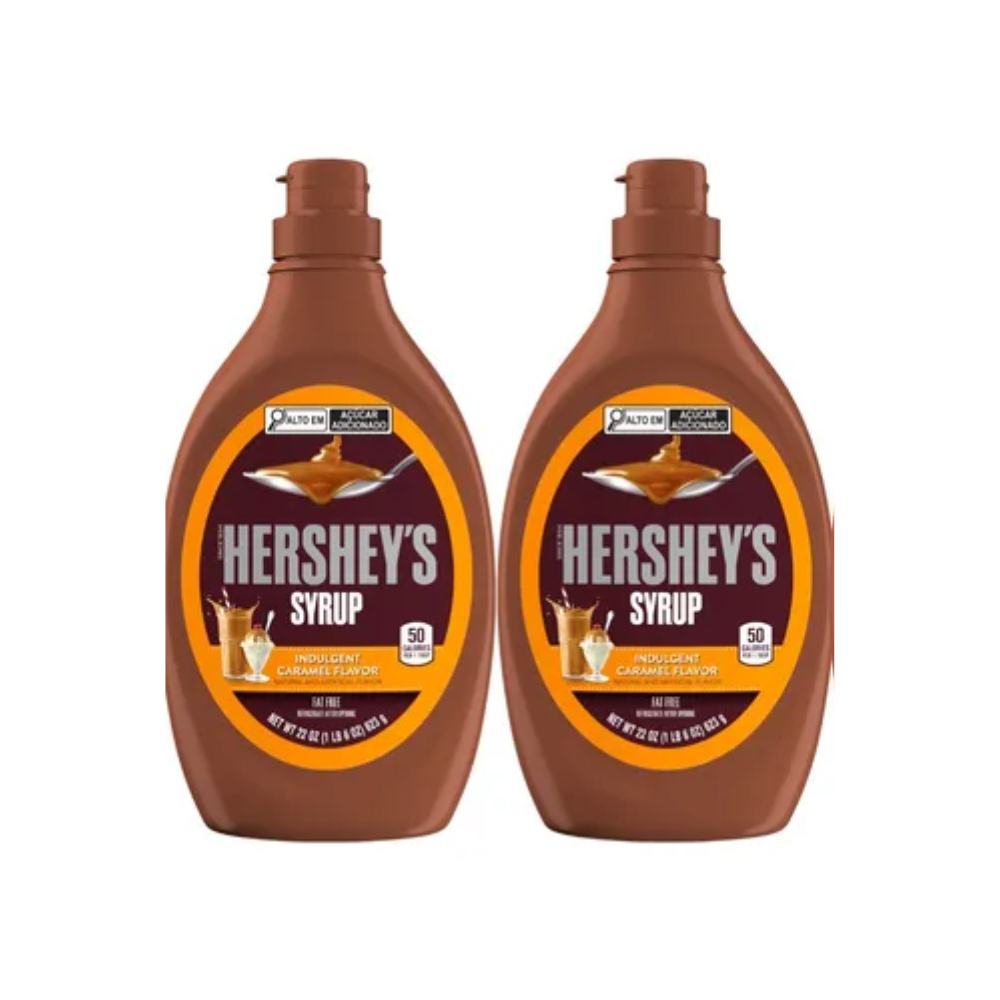 Kit 2 Caldas Caramelo Hersheys Syrup 680g Cada – Importada EUA Cremosa, Ideal para Sobremesas