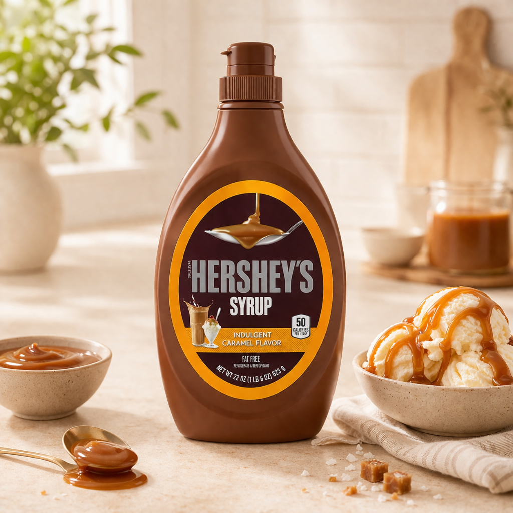 Calda Caramelo Hersheys Syrup 623g – Importada EUA Cremosa, Ideal para Sobremesas