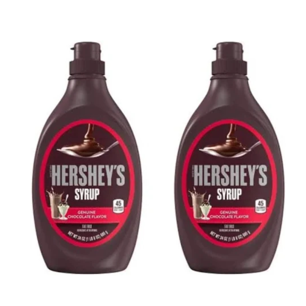 Kit 2 Caldas Chocolate Hersheys Syrup 680g – Importada EUA Cremosa, Ideal para Sobremesas