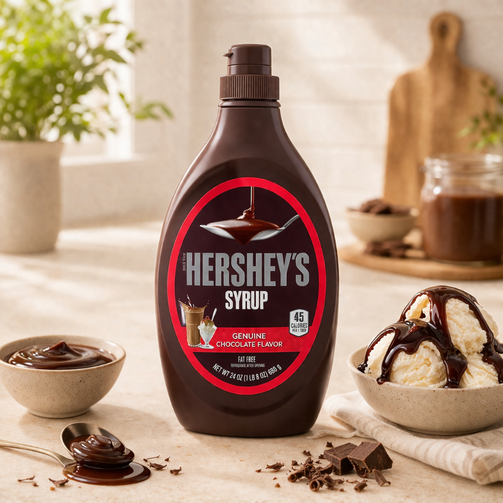 Calda Chocolate Hersheys Syrup 680g – Importada EUA Cremosa, Ideal para Sobremesas