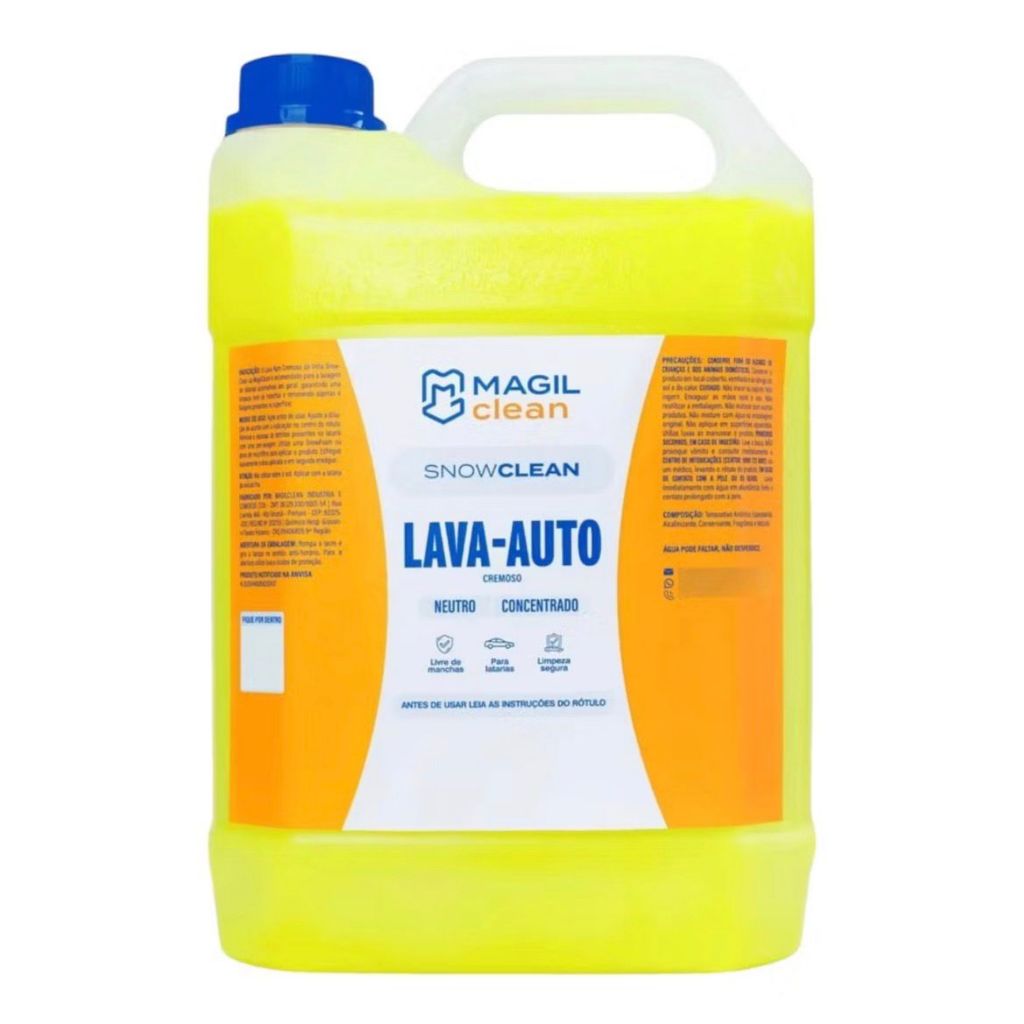 Lava Auto Cremoso Concentrado Snow Clean 5L Magil Clean