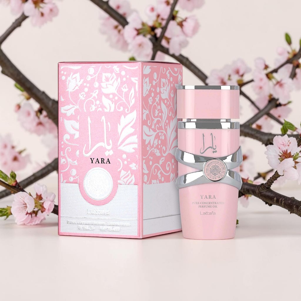 Óleo Concentrado Yara Lattafa 20ml – Feminino, Doce Cremoso, Baunilha e Frutas Tropicais (Árabe)